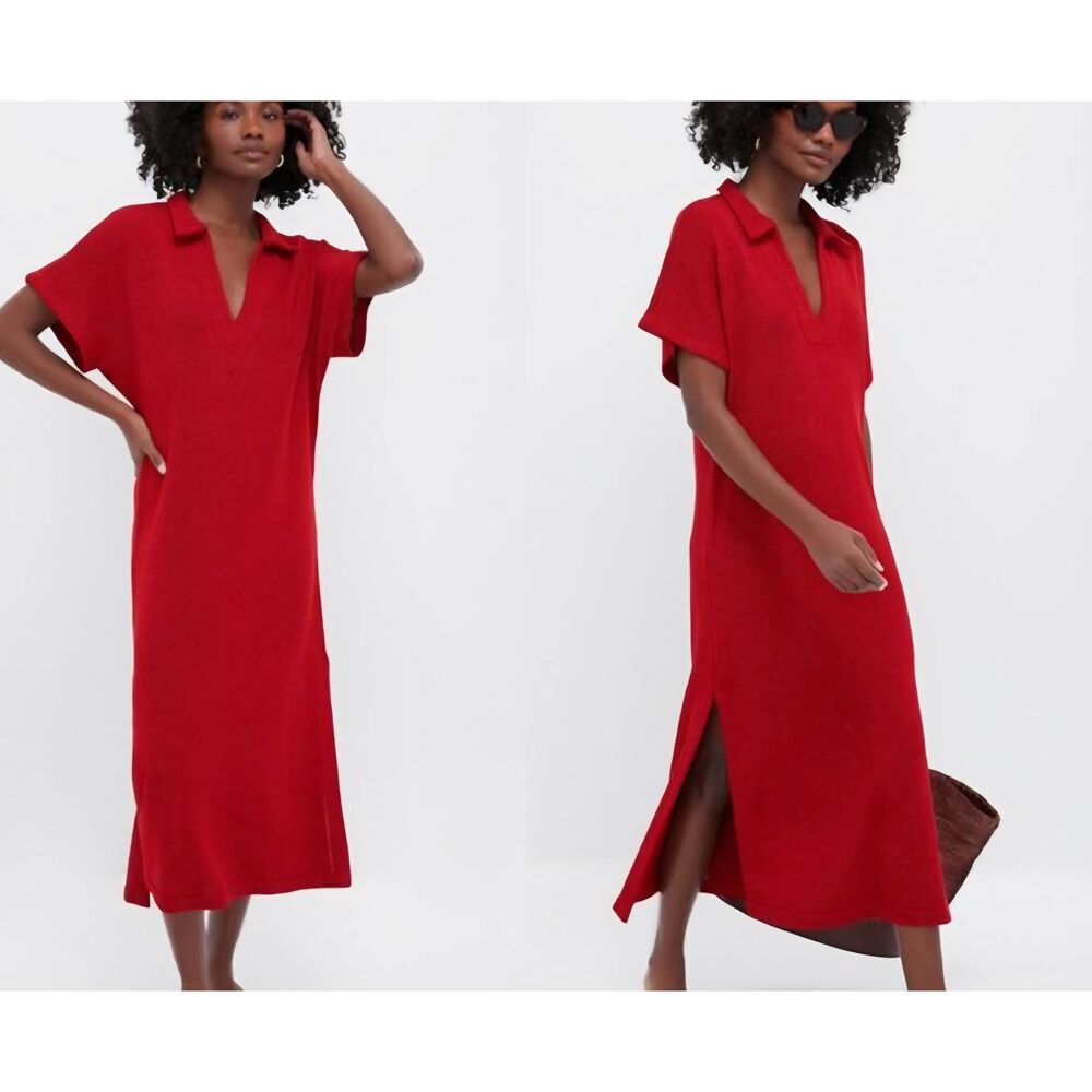 NWT Tuckernuck Pomander Place Red Maren Knit Dress  Size XS/S